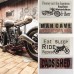 Bike Motorbike Beer Man Shed Ride Sign Rustic Wall Plaque or Hanging House Bikes   292061229123